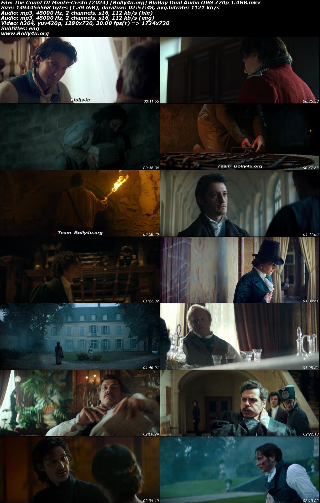 The Count Of Monte-Cristo 2024 BluRay Hindi Dual Audio ORG Full Movie Download 1080p 720p 480p