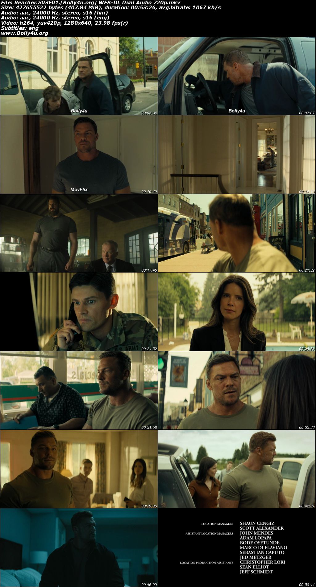 Reacher 2025 WEB-DL Hindi Dual Audio ORG S03 Complete Download 720p 480p