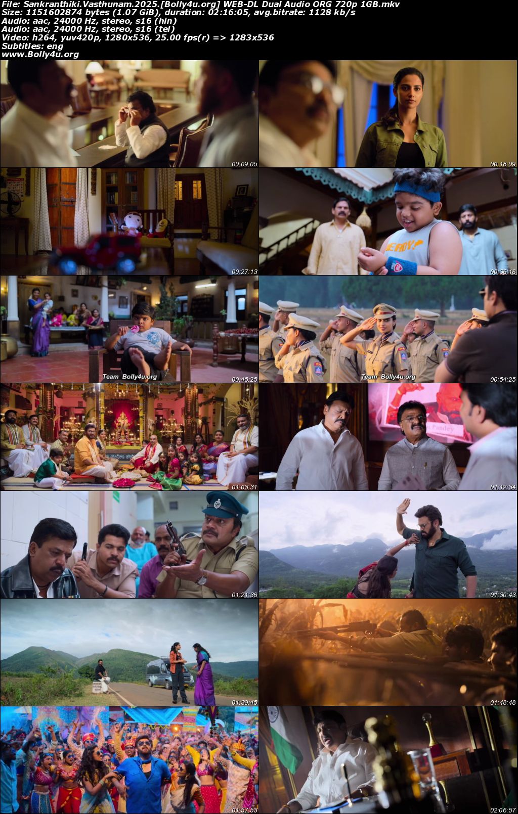 Sankranthiki Vasthunam 2025 WEB-DL UNCUT Hindi Dual Audio ORG Full Movie Download 1080p 720p 480p