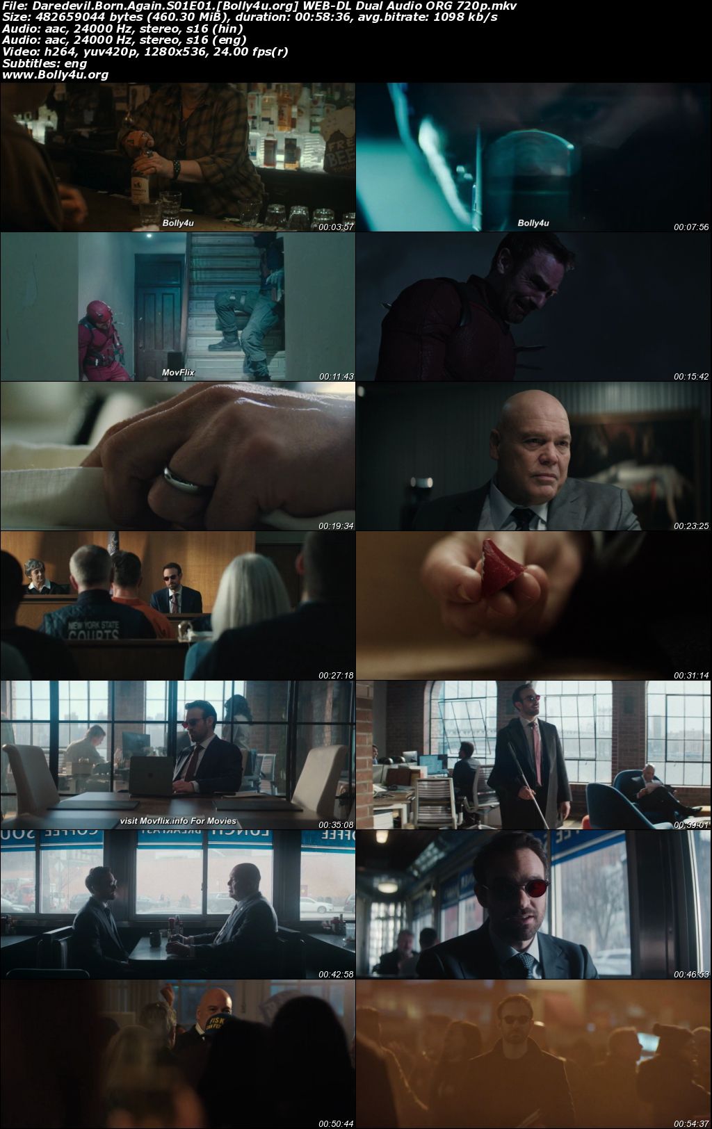 Daredevil Born Again 2025 WEB-DL Hindi Dual Audio ORG S01 Complete Download 720p 480p