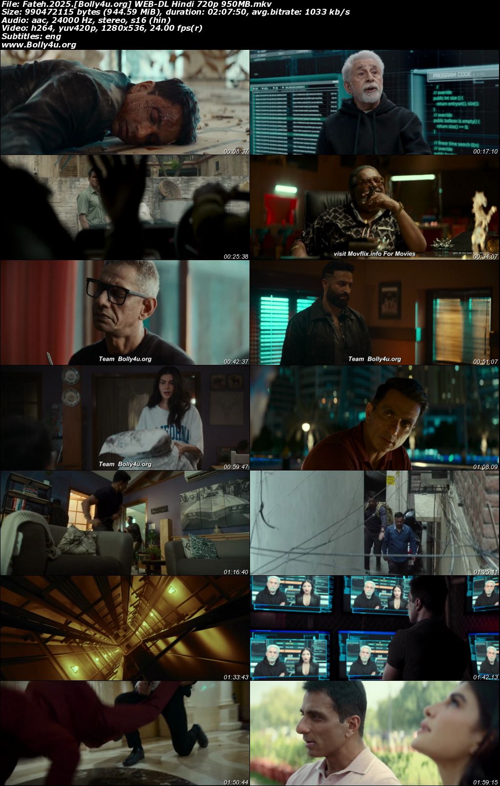 Fateh 2025 WEB-DL Hindi Full Movie Download 1080p 720p 480p