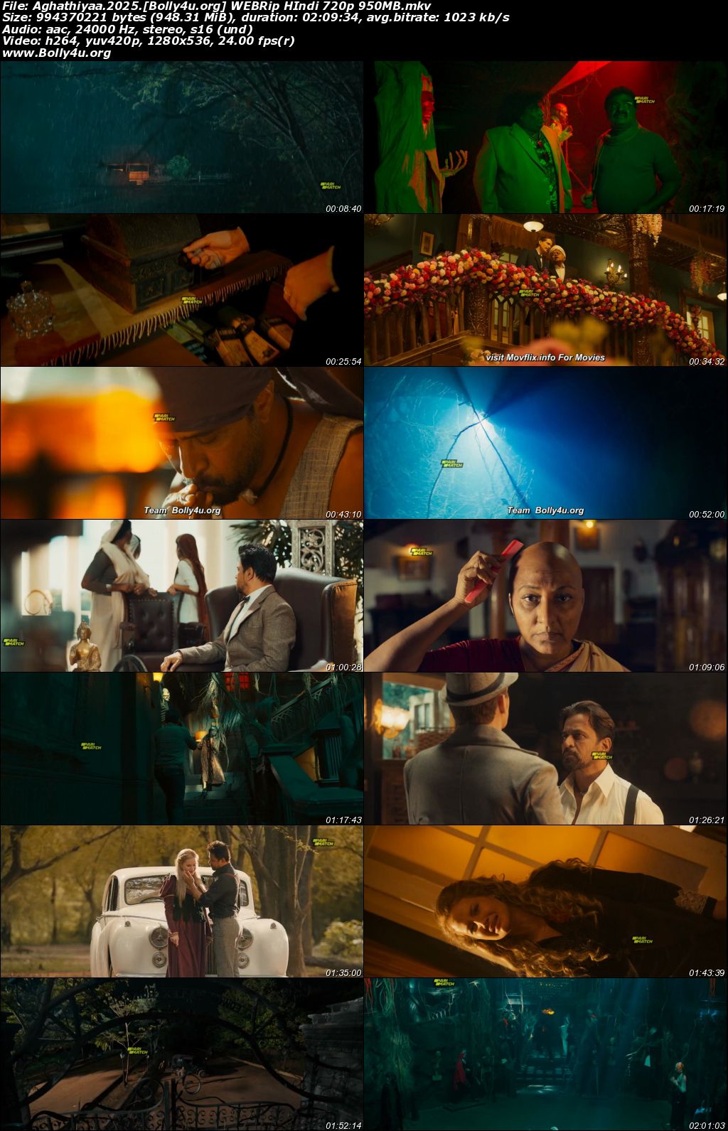 Aghathiyaa 2025 WEBRip Hindi Dubbed Full Movie Download 1080p 720p 480p