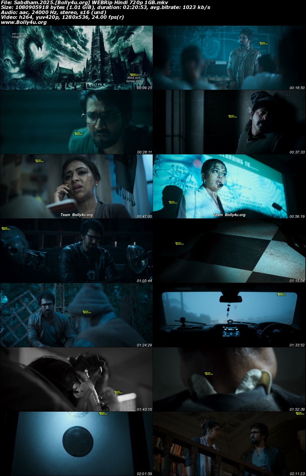 Sabdham 2025 WEBRip Hindi Dubbed Full Movie Download 1080p 720p 480p