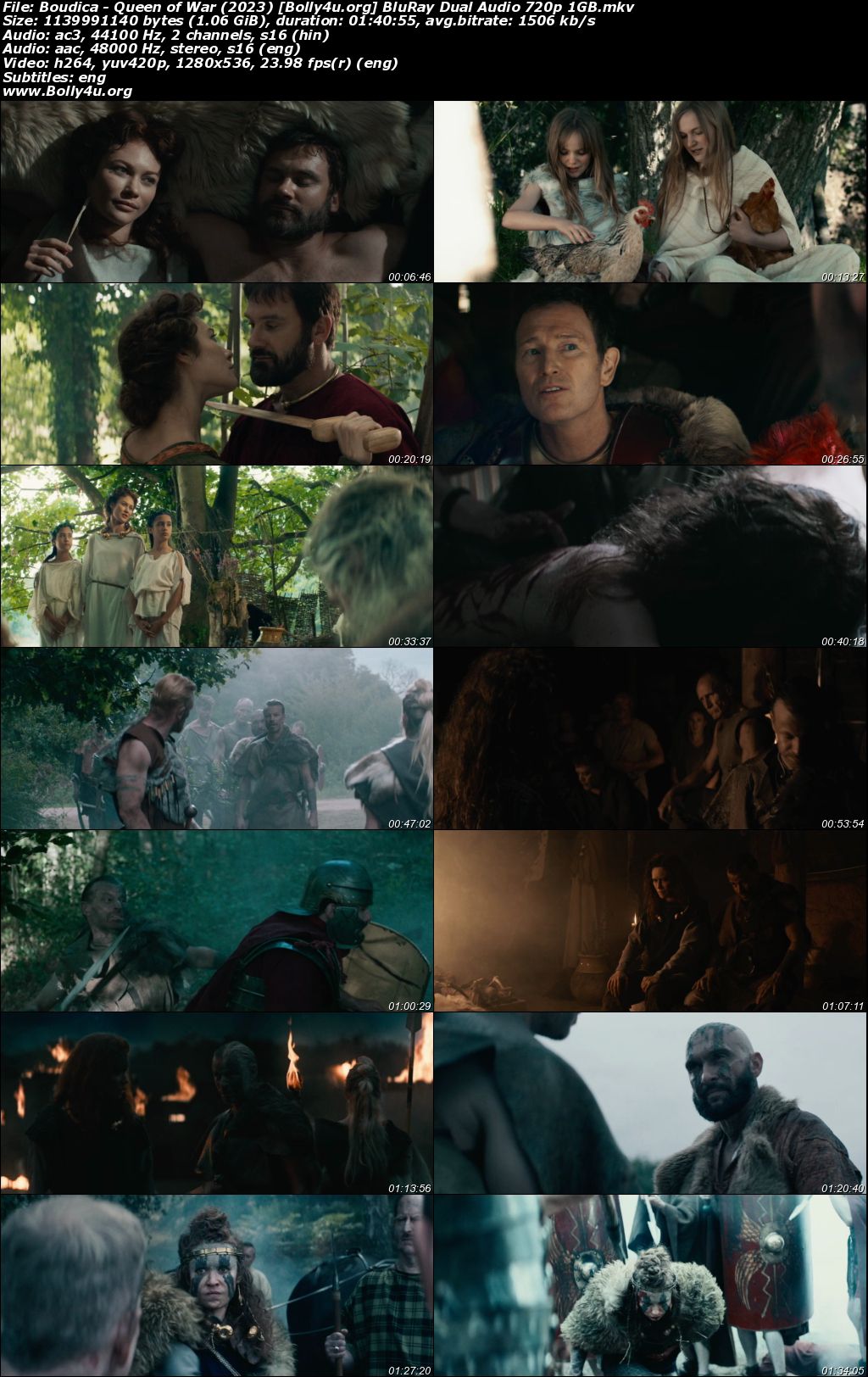 Boudica Queen of War 2023 BluRay Hindi Dual Audio Full Movie Download 720p 480p