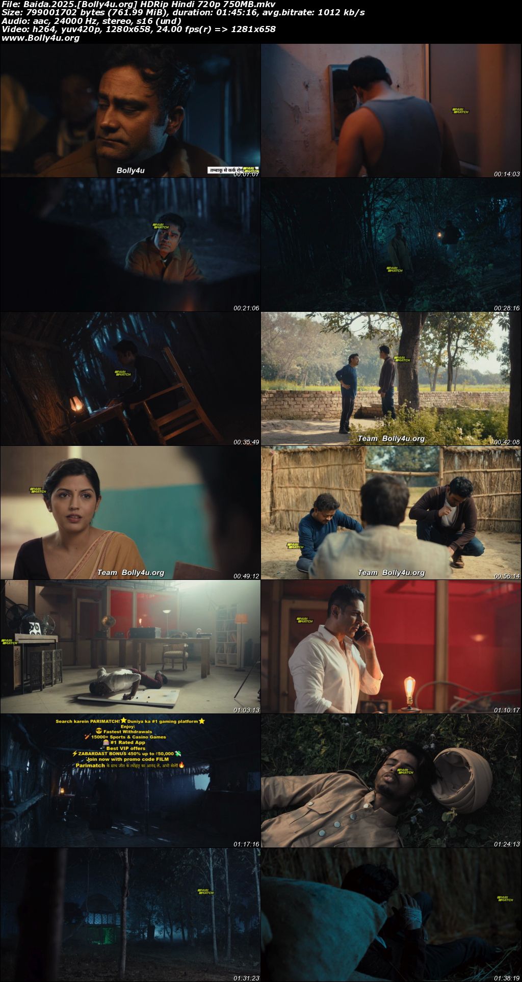 Baida 2025 HDRip Hindi Full Movie Download 1080p 720p 480p
