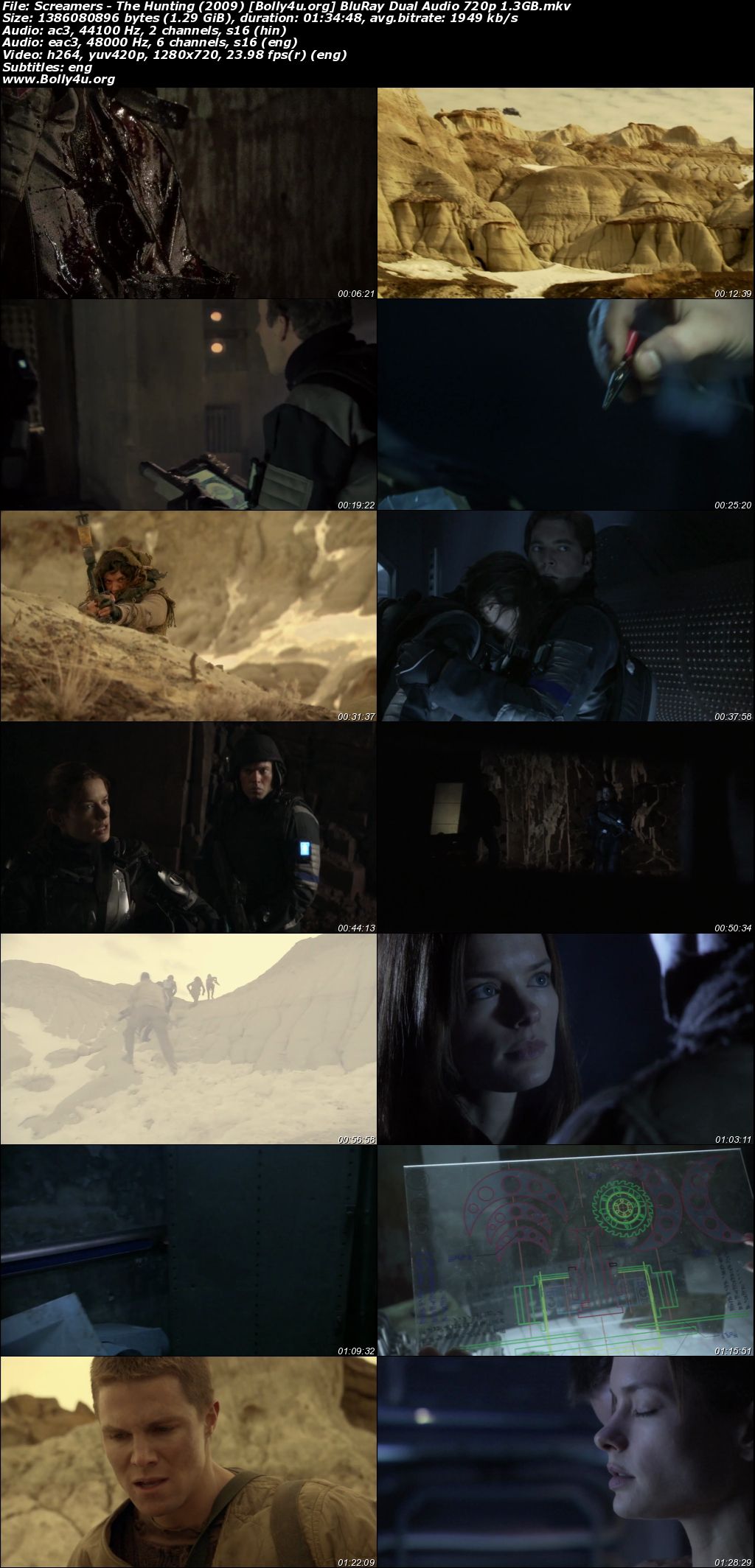 Screamers The Hunting 2009 BluRay Hindi Dual Audio Full Movie Download 720p 480p