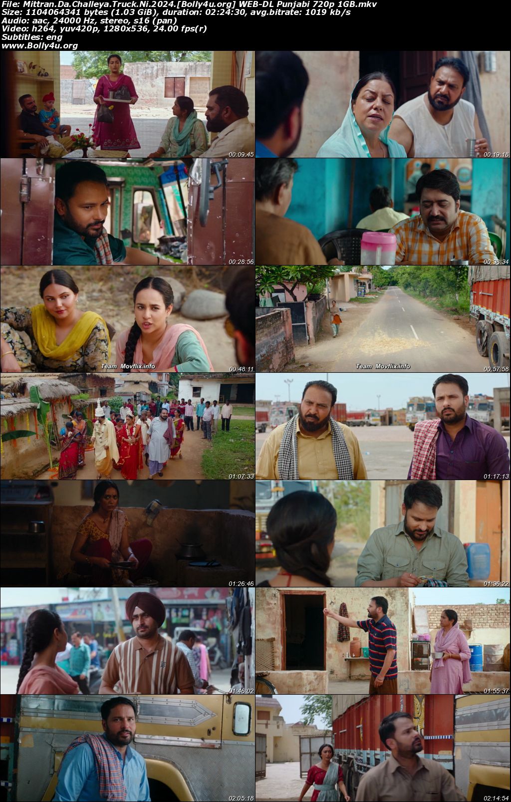 Mittran Da Challeya Truck Ni 2024 WEB-DL Punjabi Full Movie Download 1080p 720p 480p