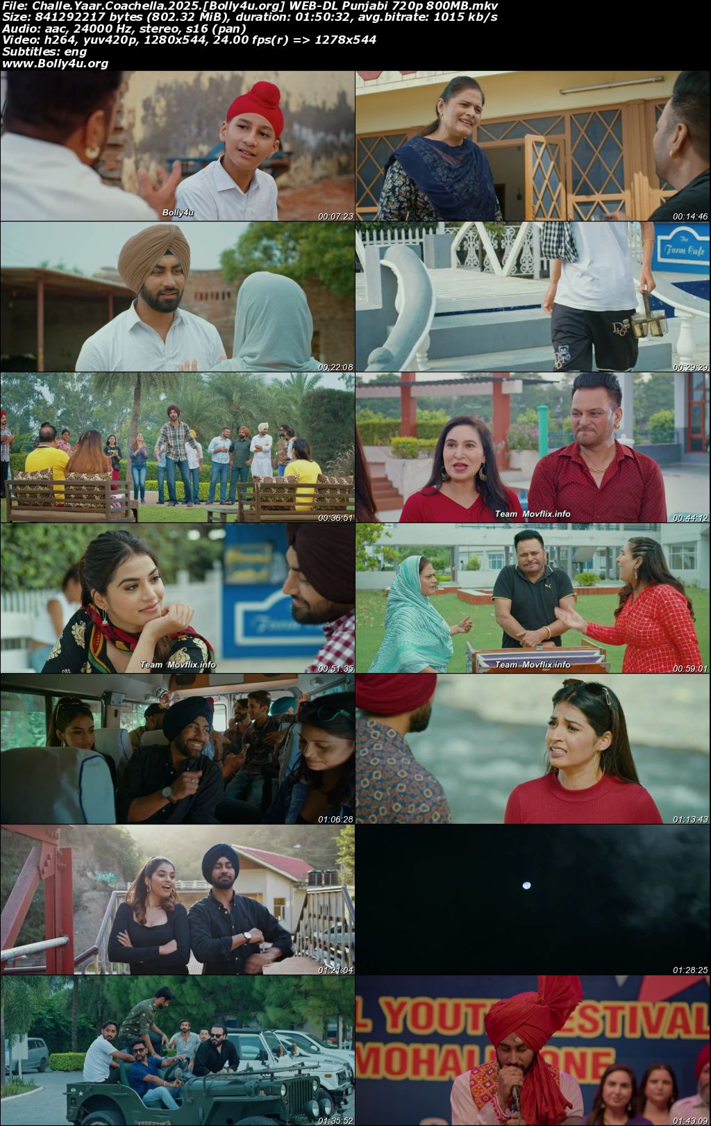 Challe Yaar Coachella 2025 WEB-DL Punjabi Full Movie Download 1080p 720p 480p