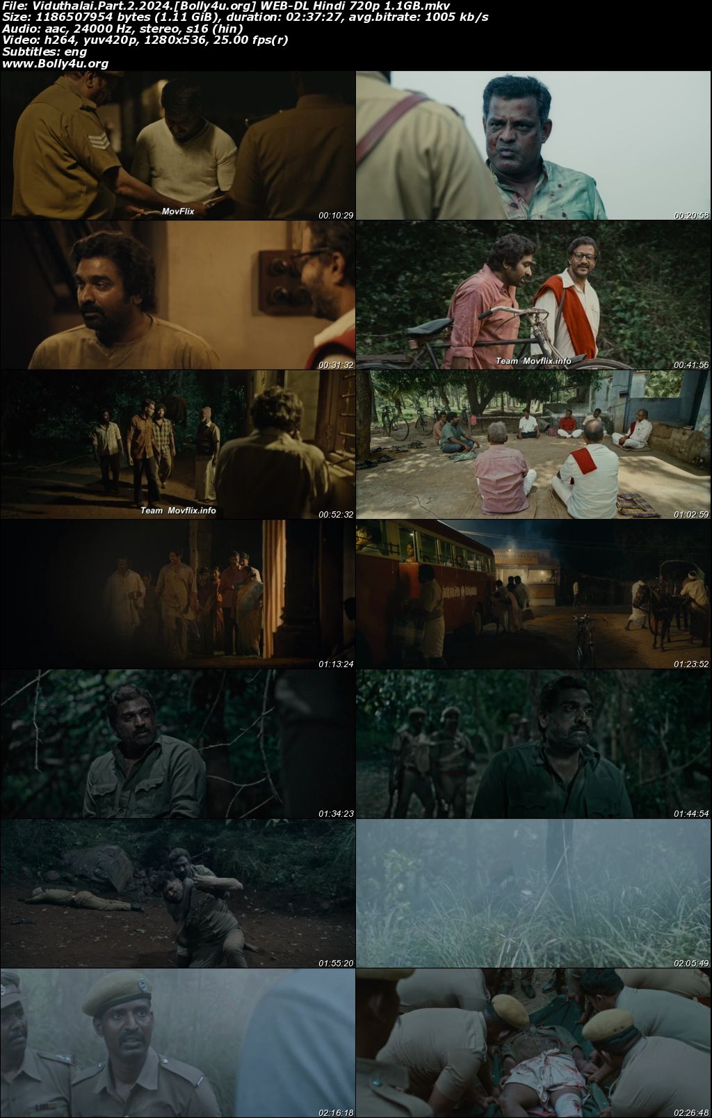 Viduthalai Part 2 2024 WEB-DL Hindi Dubbed ORG Full Movie Download 1080p 720p 480p