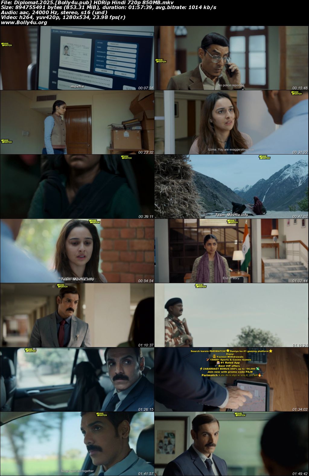 Diplomat 2025 HDRip Hindi Full Movie Download 1080p 720p 480p