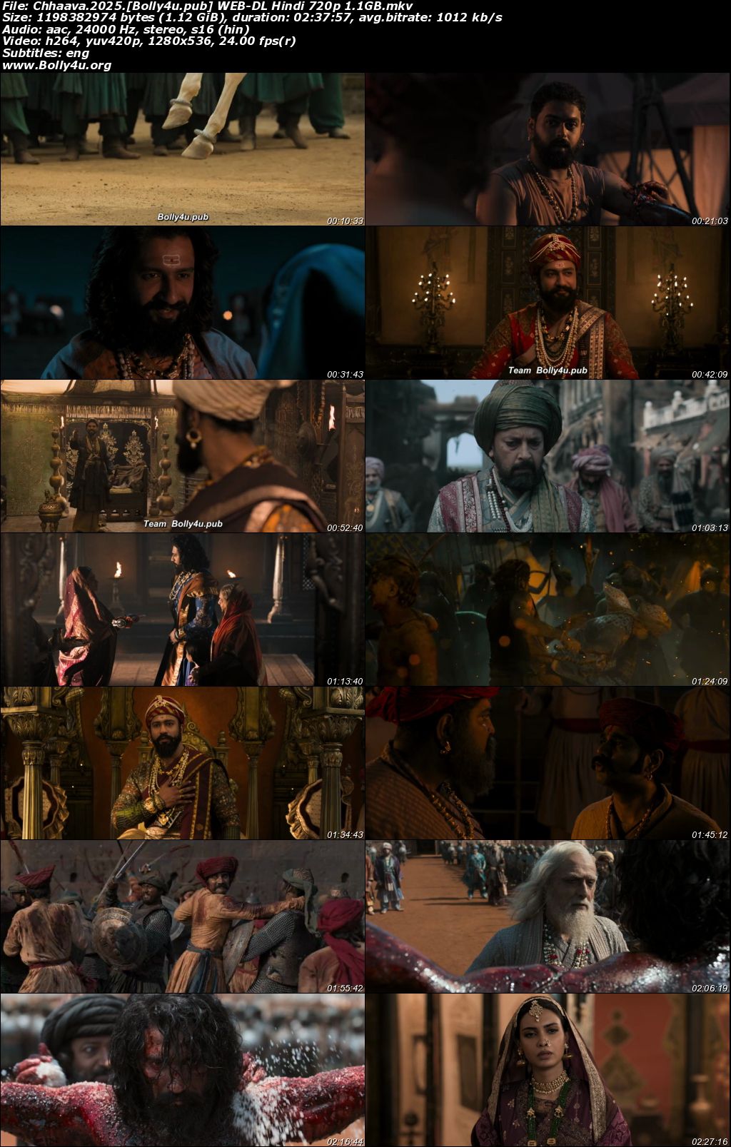 Chhaava 2025 WEB-DL Hindi Full Movie Download 1080p 720p 480p