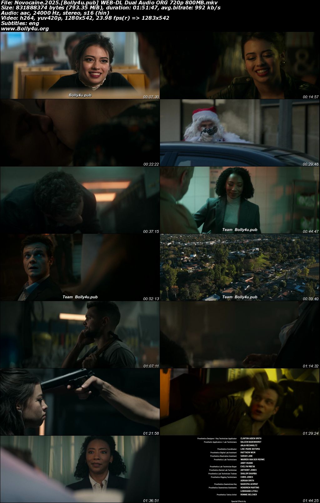 Novocaine 2025 WEB-DL Hindi Dual Audio ORG Full Movie Download 1080p 720p 480p