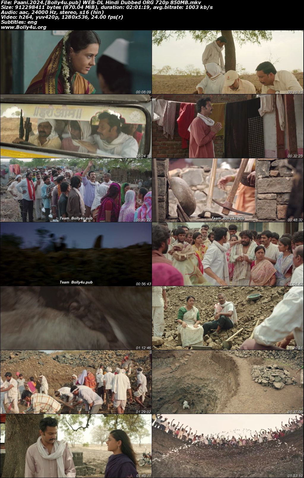 Paani 2024 WEB-DL Hindi Dubbed ORG Full Movie Download 1080p 720p 480p