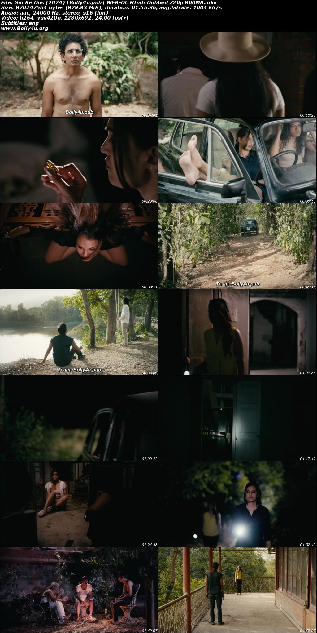 Gin Ke Dus 2024 WEB-DL Hindi Dubbed ORG Full Movie Download 720p 480p