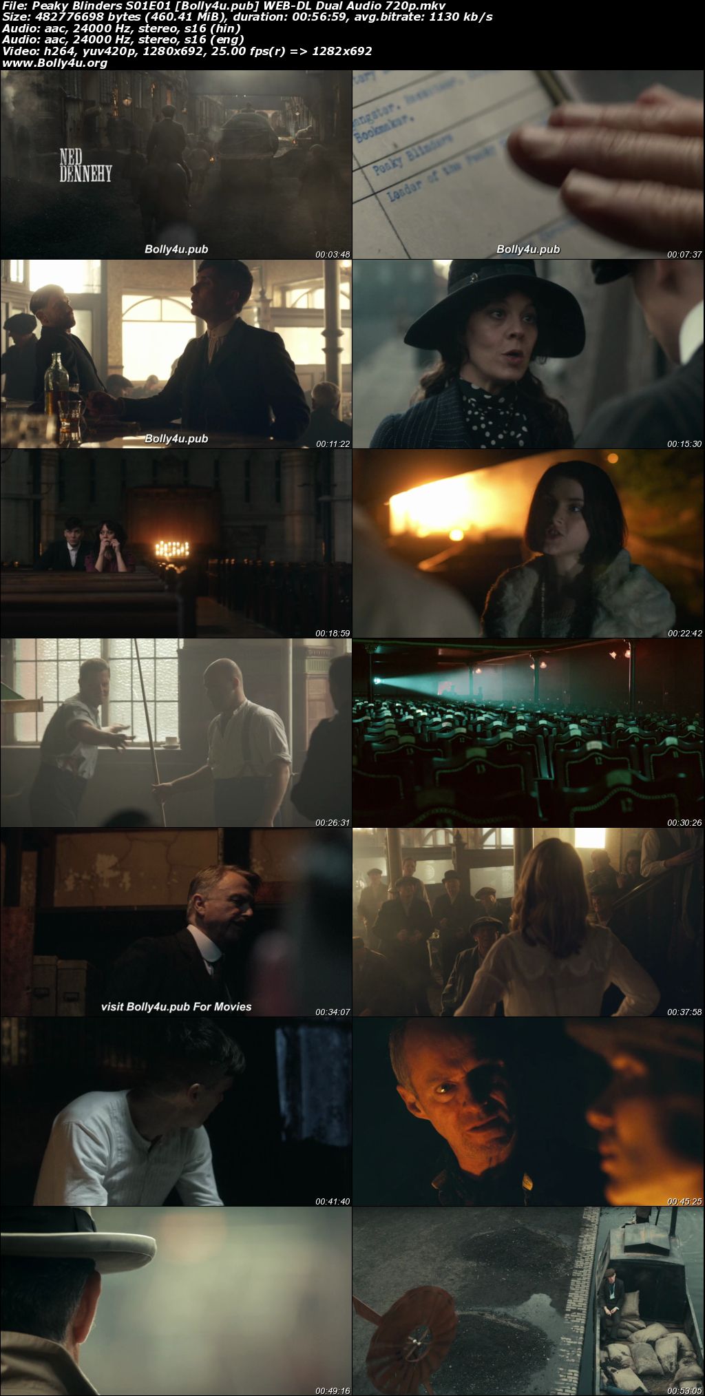 Peaky Blinders 2013 WEB-DL Hindi Dual Audio ORG S01 Complete Download 720p 480p