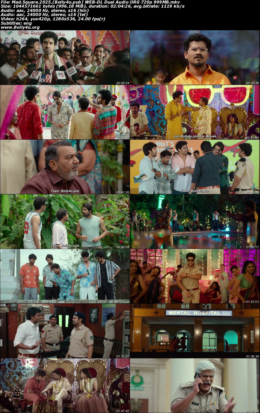 Mad Square 2025 WEB-DL UNCUT Hindi Dual Audio ORG Full Movie Download 1080p 720p 480p