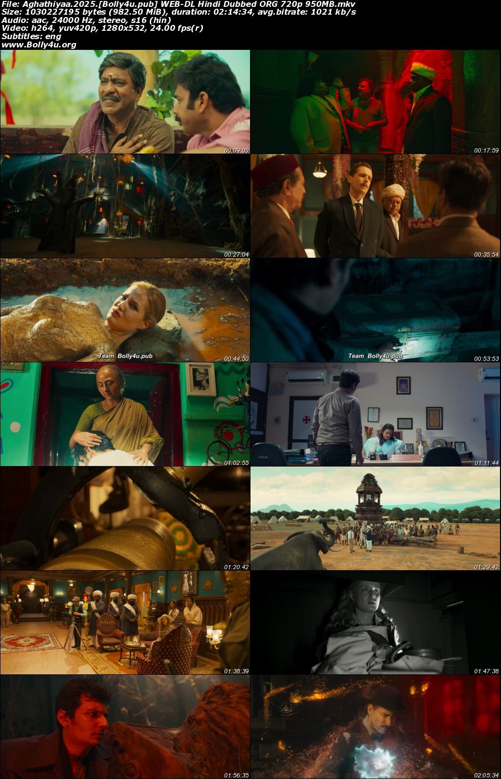 Aghathiyaa 2025 WEB-DL Hindi Dubbed ORG Full Movie Download 1080p 720p 480p