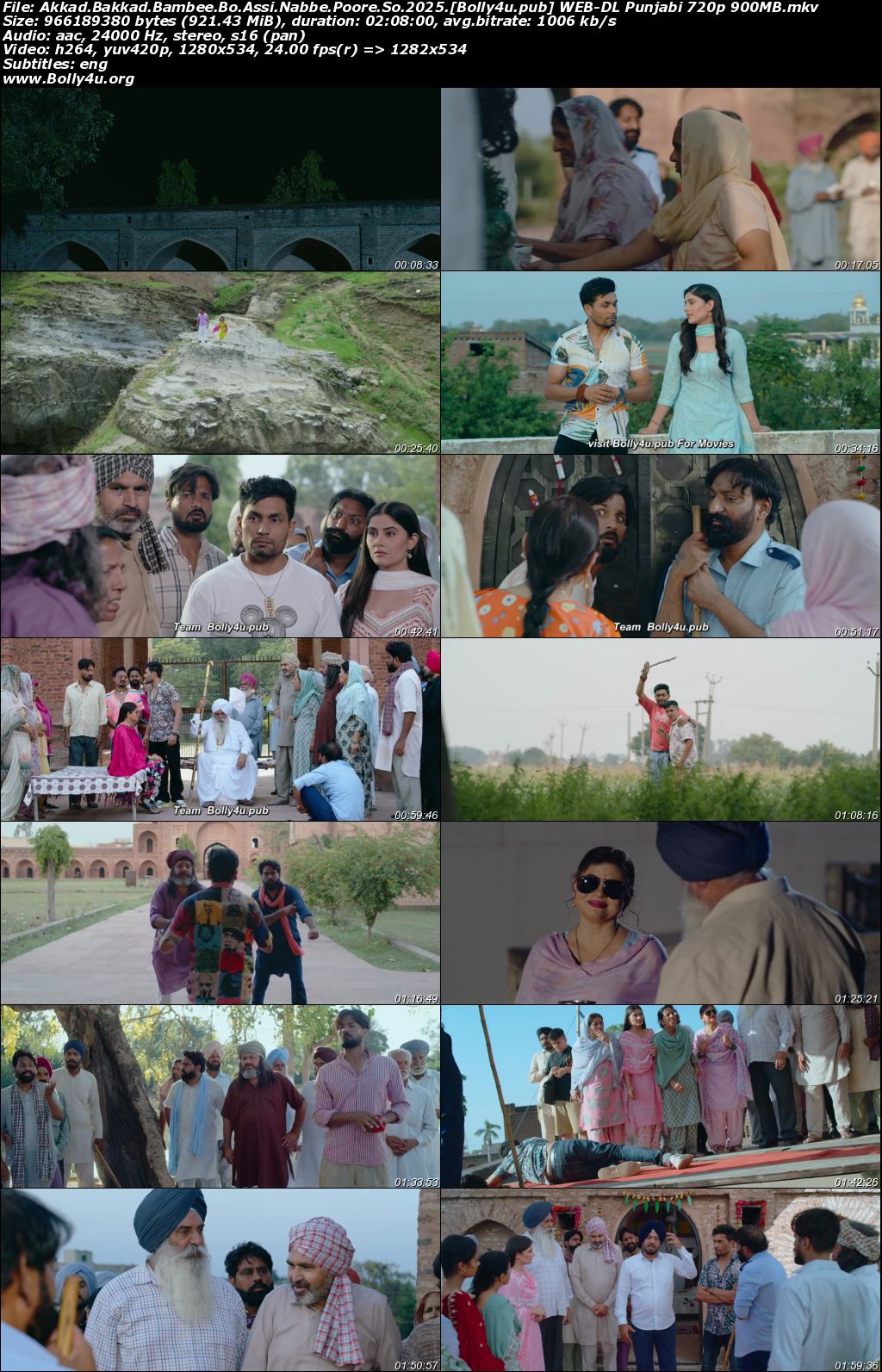 Akkad Bakkad Bambee Bo Assi Nabbe Poore So 2025 WEB-DL Punjabi Full Movie Download 1080p 720p 480p