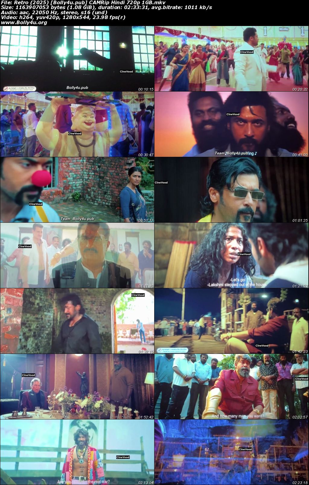 Retro 2025 CAMRip Hindi Dubbed Full Movie Download 1080p 720p 480p