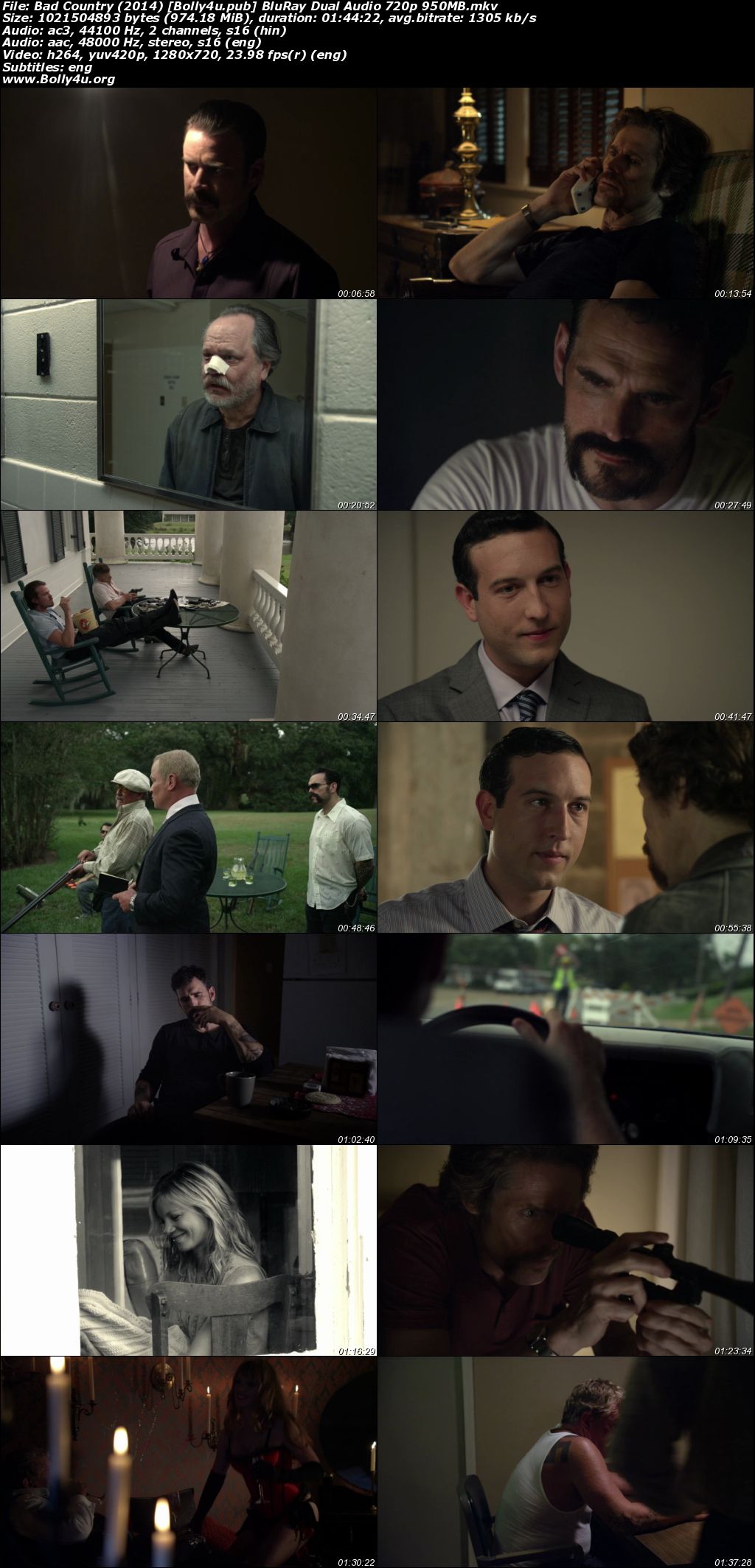 Bad Country 2014 BluRay Hindi Dual Audio Full Movie Download 720p 480p