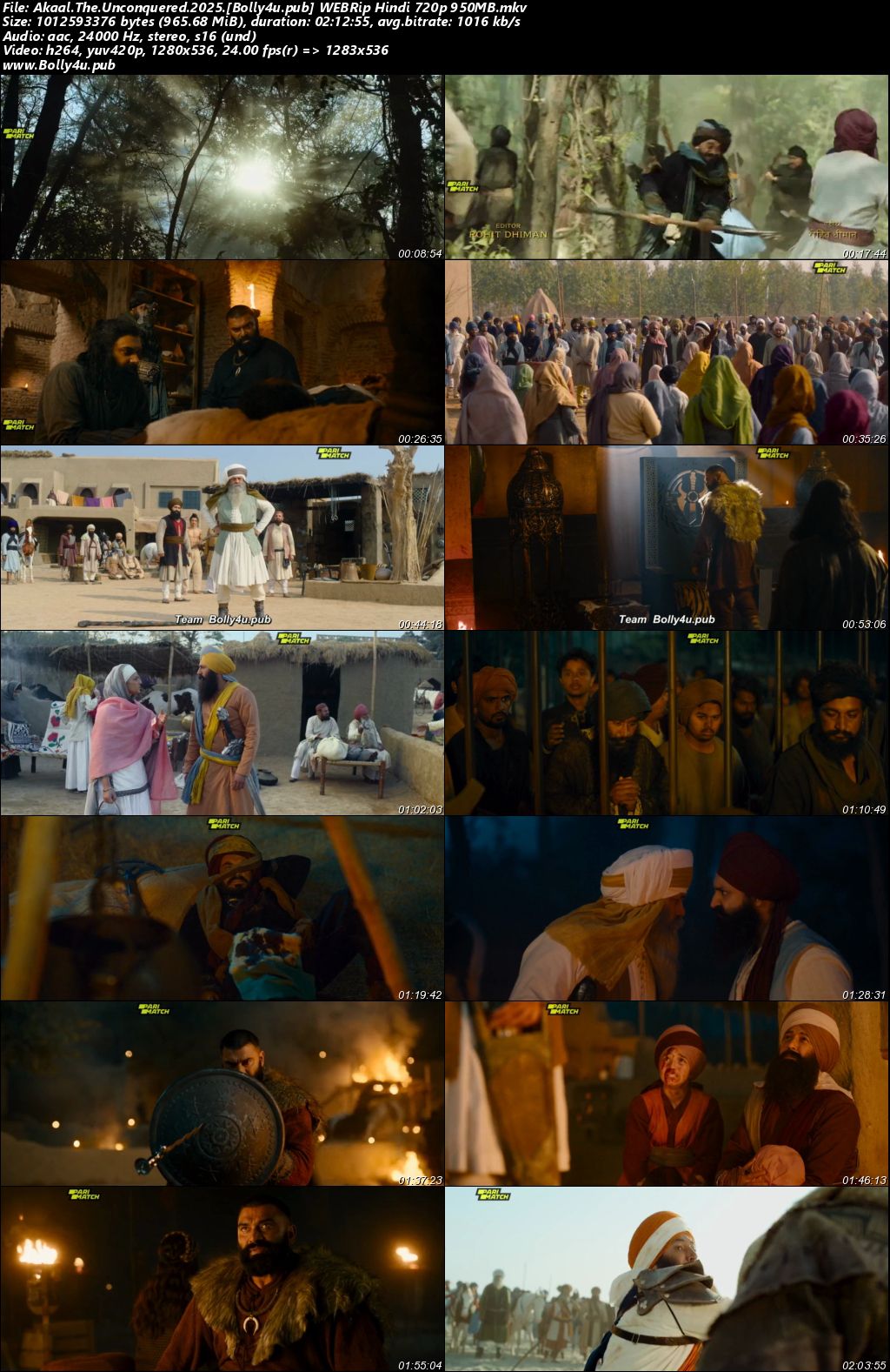 Akaal The Unconquered 2025 WEBRip Hindi Full Movie Download 1080p 720p 480p