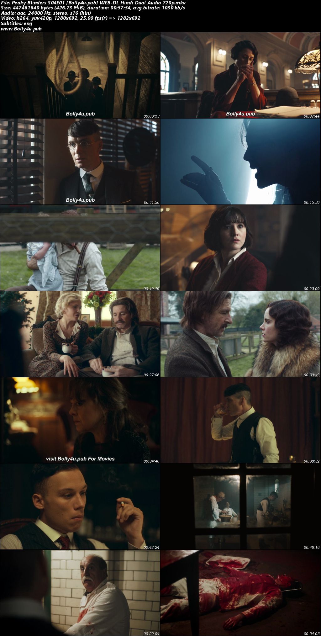 Peaky Blinders 2017 WEB-DL Hindi Dual Audio ORG S04 Complete Download 720p