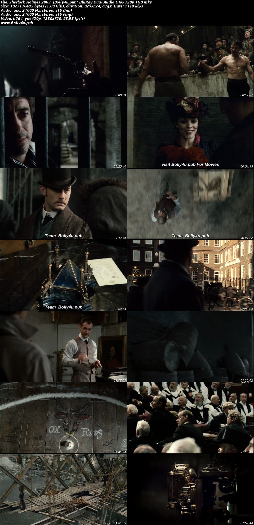 Sherlock Holmes 2009 BluRay Hindi Dual Audio ORG Full Movie Download 1080p 720p 480p