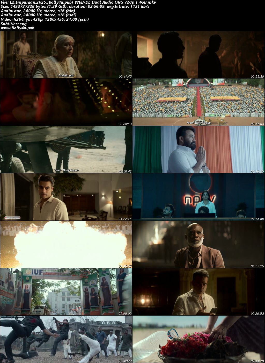 L2 Empuraan 2025 WEB-DL UNCUT Hindi Dual Audio ORG Full Movie Download 1080p 720p 480p