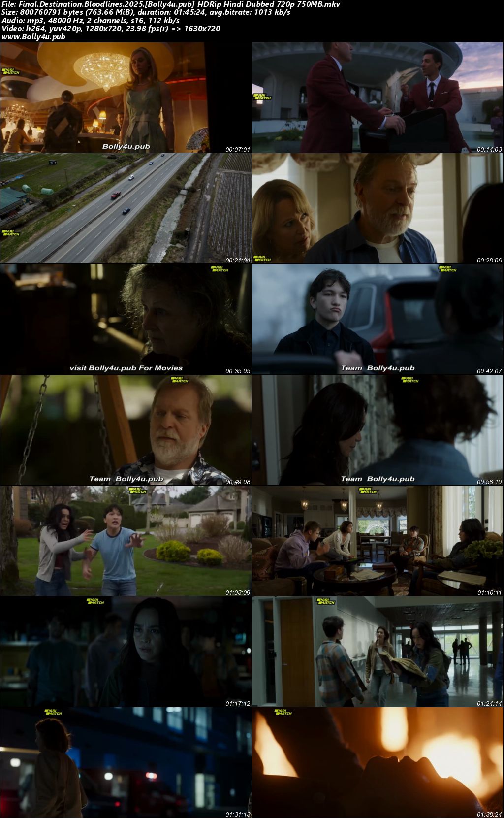 Final Destination Bloodlines 2025 HDRip Hindi Dubbed Full Movie Download 1080p 720p 480p