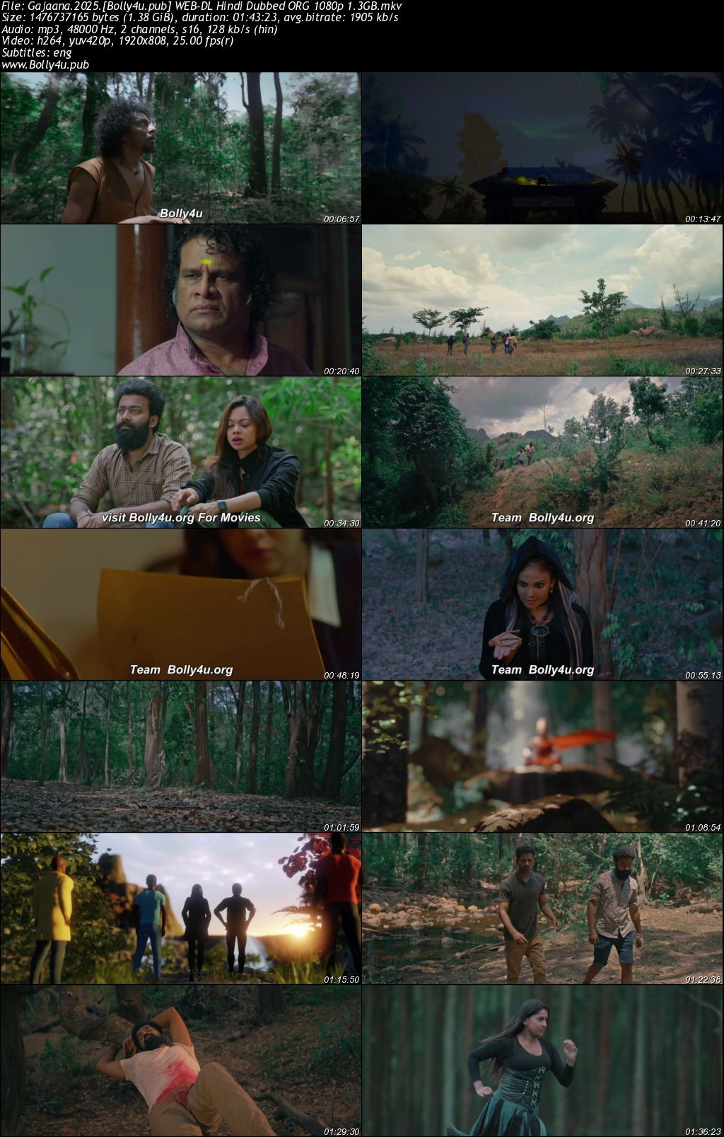 Gajaana 2025 WEB-DL Hindi Dubbed ORG Full Movie Download 1080p 720p 480p