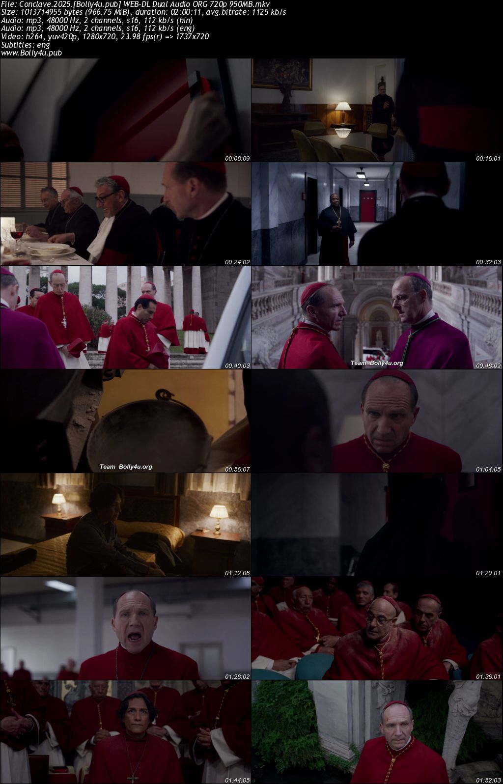 Conclave 2025 WEB-DL Hindi Dual Audio ORG Full Movie Download 1080p 720p 480p