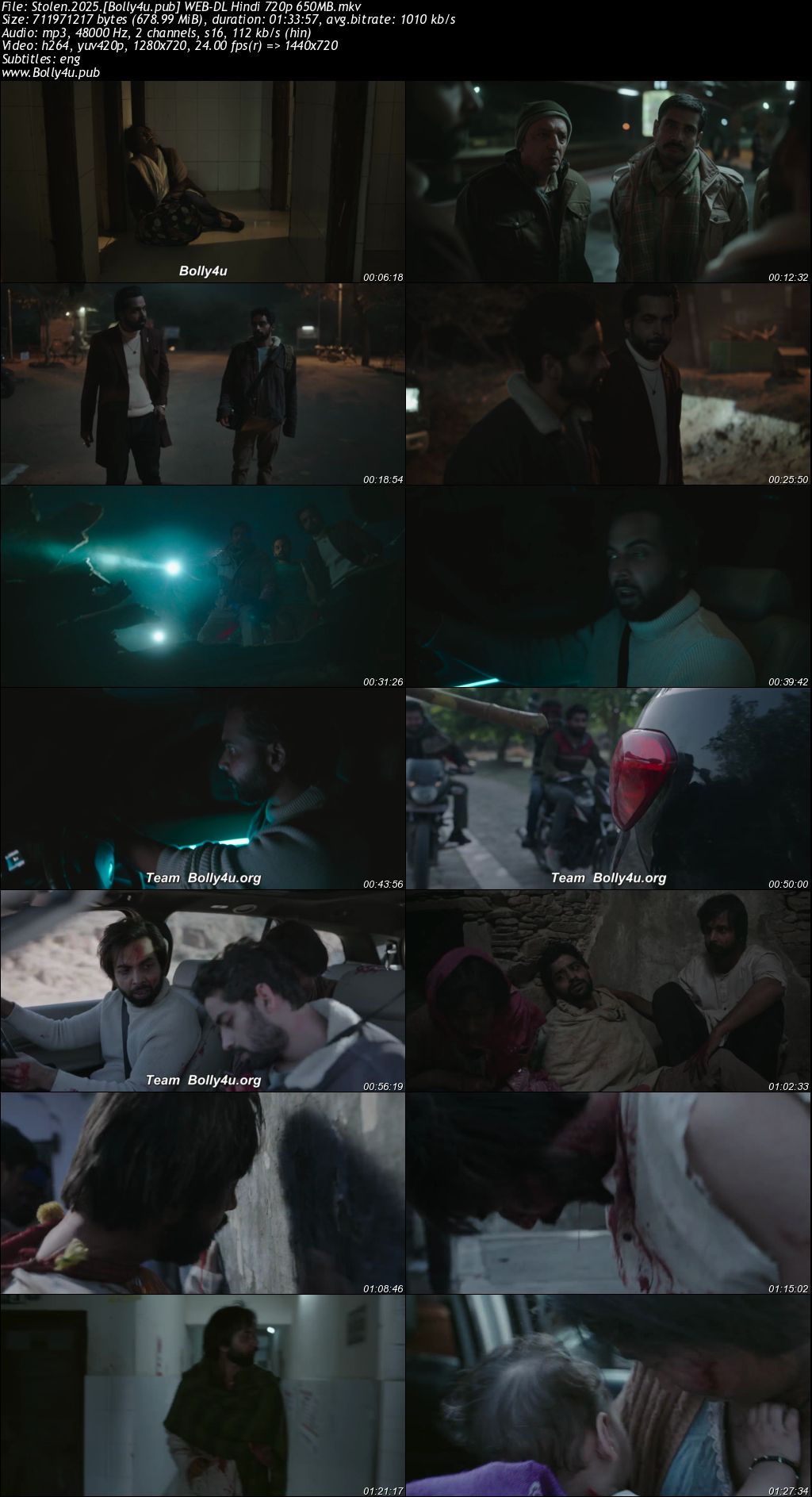 Stolen 2025 WEB-DL Hindi Full Movie Download 1080p 720p 480p