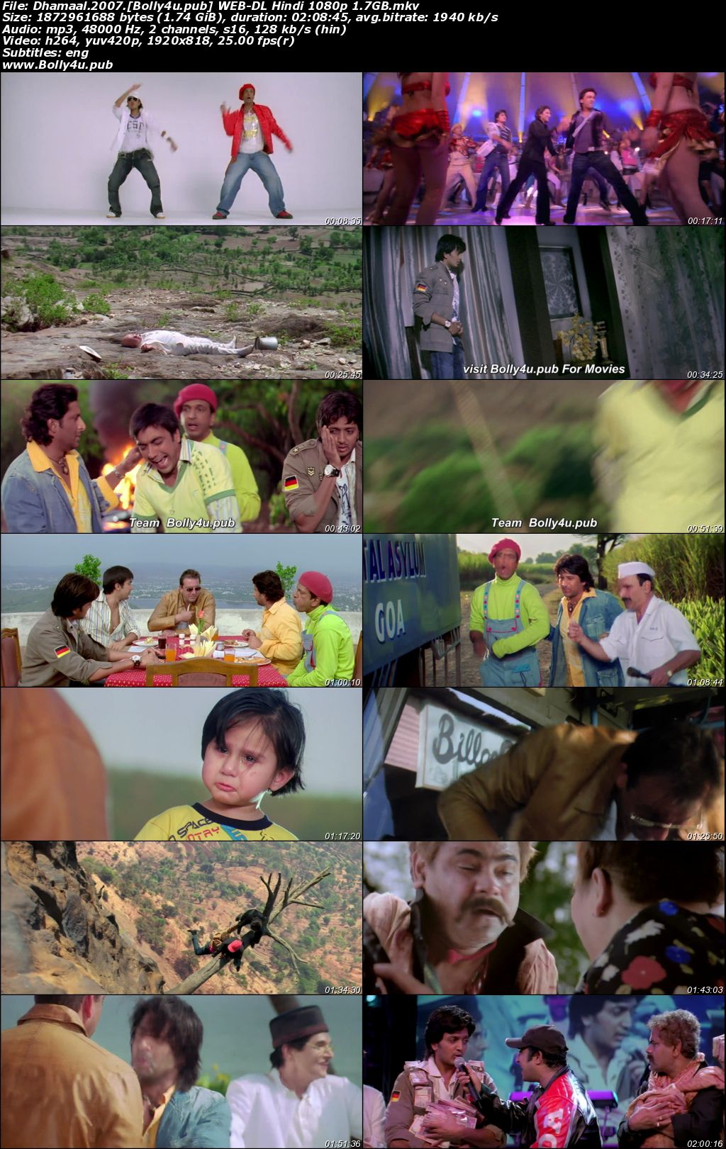 Dhamaal 2007 WEB-DL Hindi Full Movie Download 1080p 720p 480p