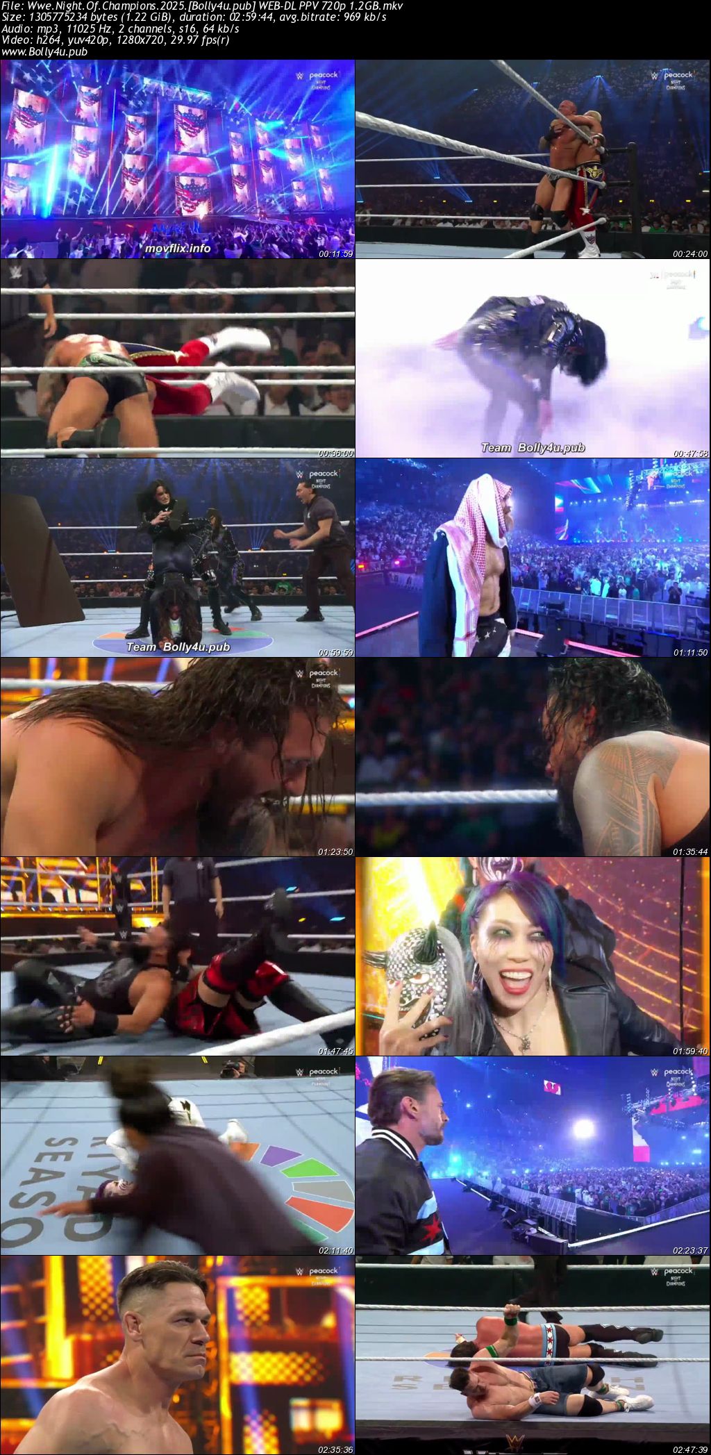 WWE Night Of Champions 2025 WEB-DL PPV 720p 480p Download