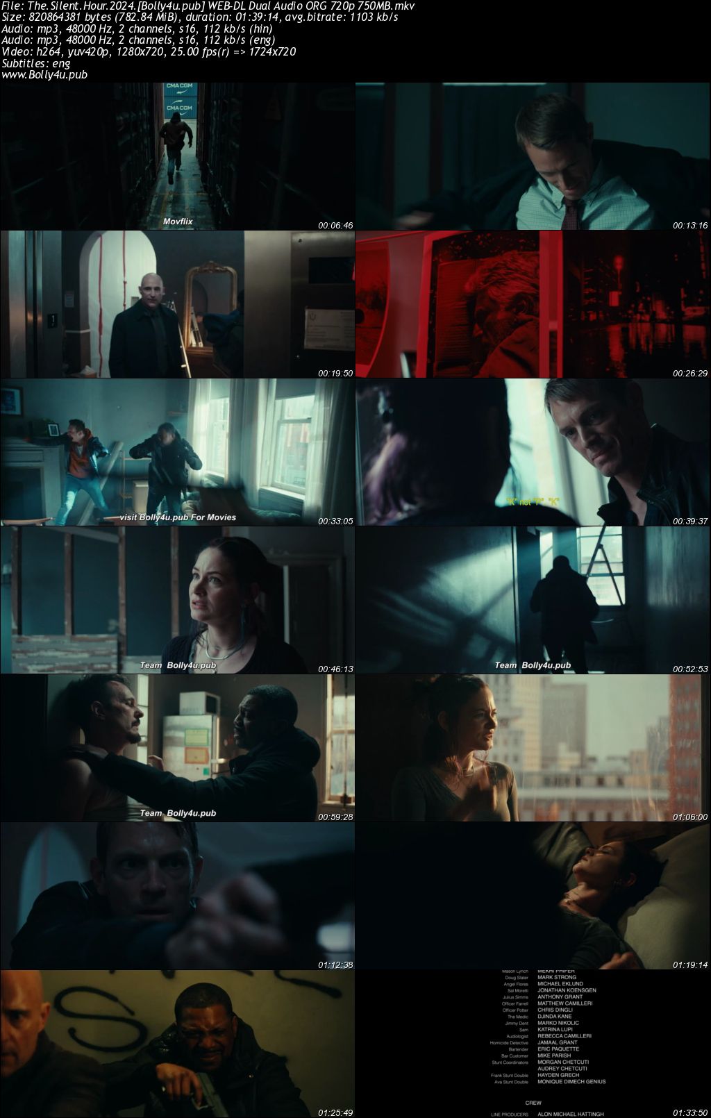 The Silent Hour 2024 WEB-DL Hindi Dual Audio ORG Full Movie Download 1080p 720p 480p