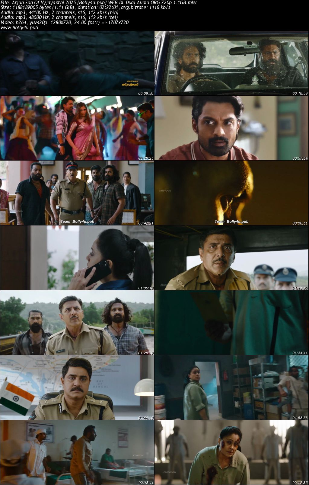 Arjun Son Of Vyjayanthi 2025 WEB-DL Hindi (Studio Dub) Dual Audio Full Movie Download 1080p 720p 480p