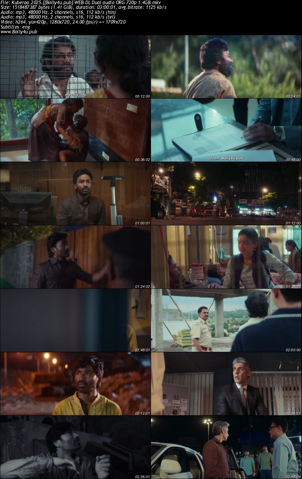 Kubera 2025 WEB-DL UNCUT Hindi Dual Audio ORG Full Movie Download 1080p 720p 480p