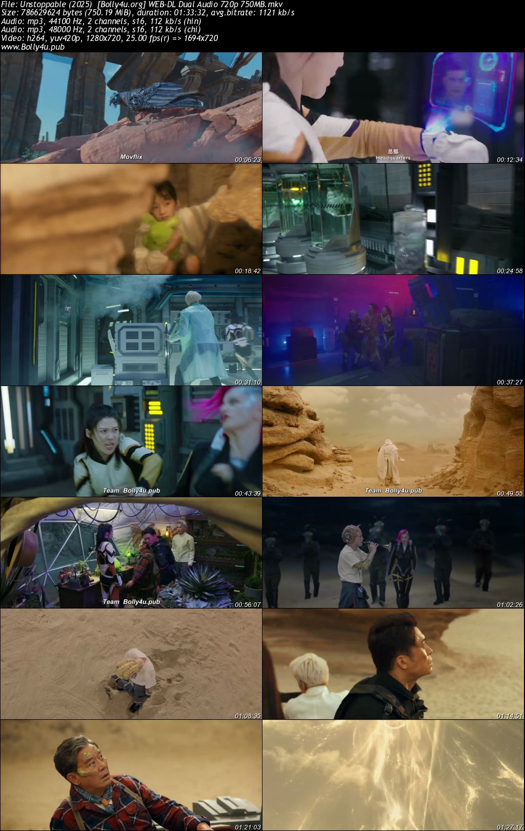 Unstoppable 2025 WEB-DL Hindi Dual Audio Full Movie Download 720p 480p