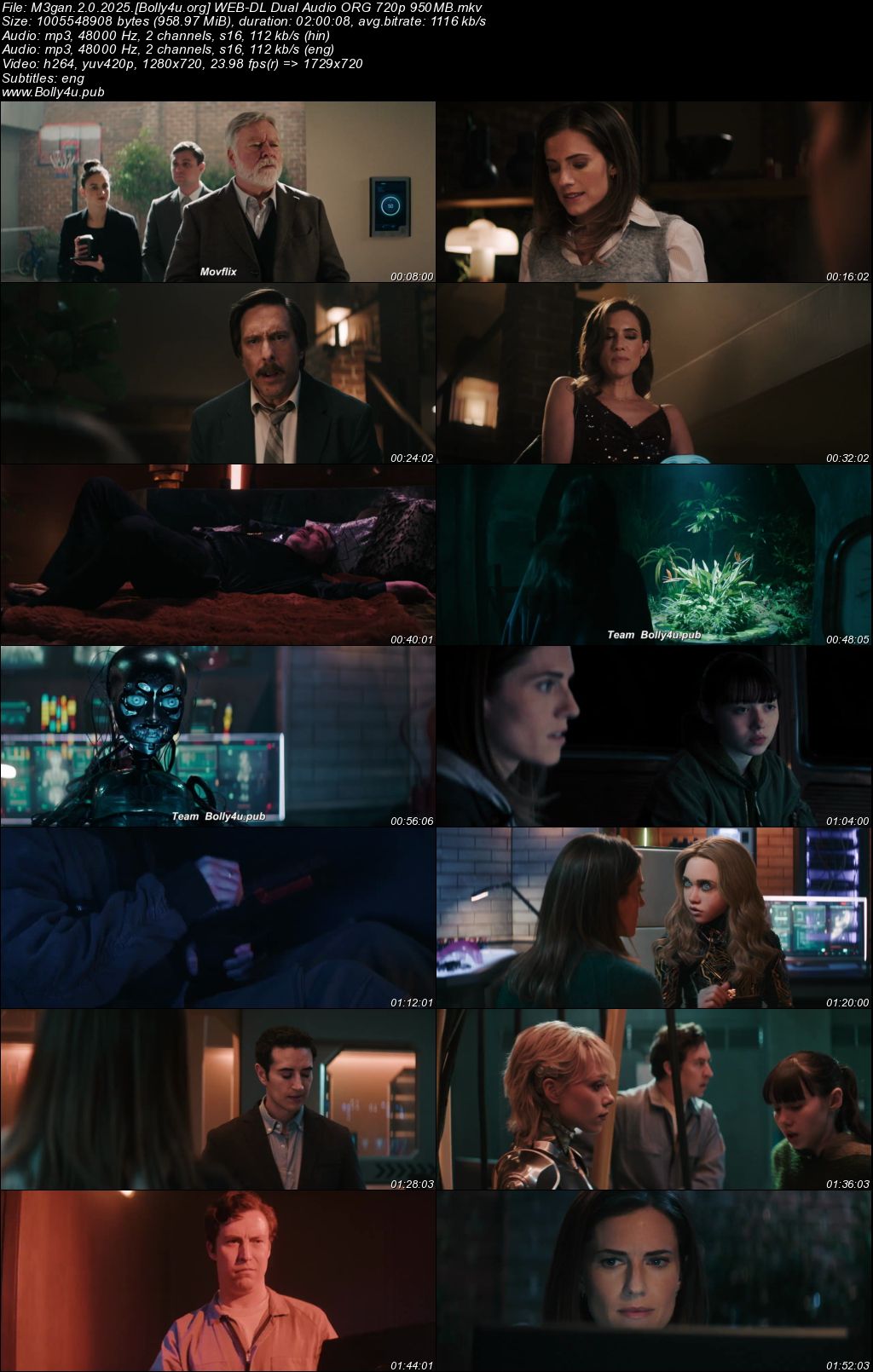 M3gan 2.0 2025 WEB-DL Hindi Dual Audio ORG Full Movie Download 1080p 720p 480p