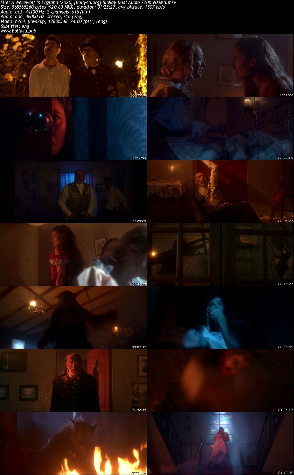 A Werewolf In England 2020 BluRay Hindi Dual Audio Full Movie Download 720p 480p