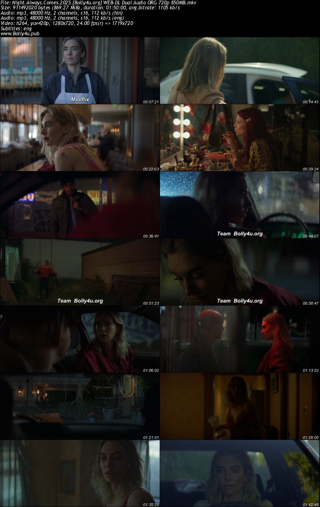 Night Always Comes 2025 WEB-DL Hindi Dual Audio ORG Full Movie Download 1080p 720p 480p