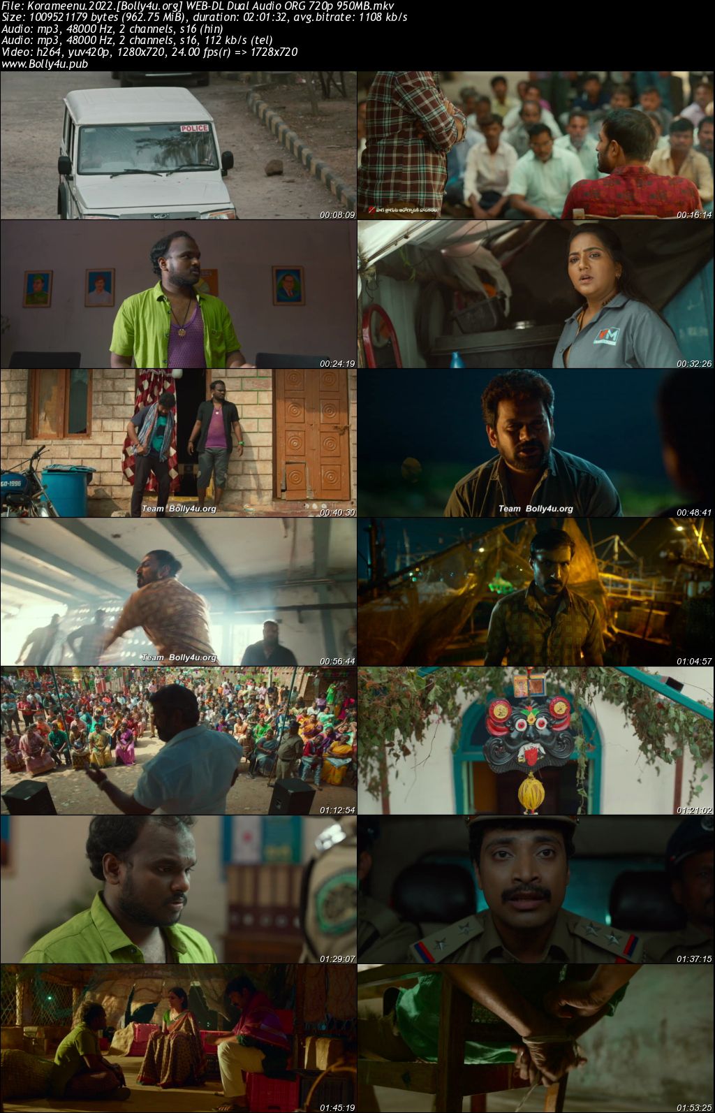 Korameenu 2022 WEB-DL UNCUT Hindi Dual Audio ORG Full Movie Download 1080p 720p 480p