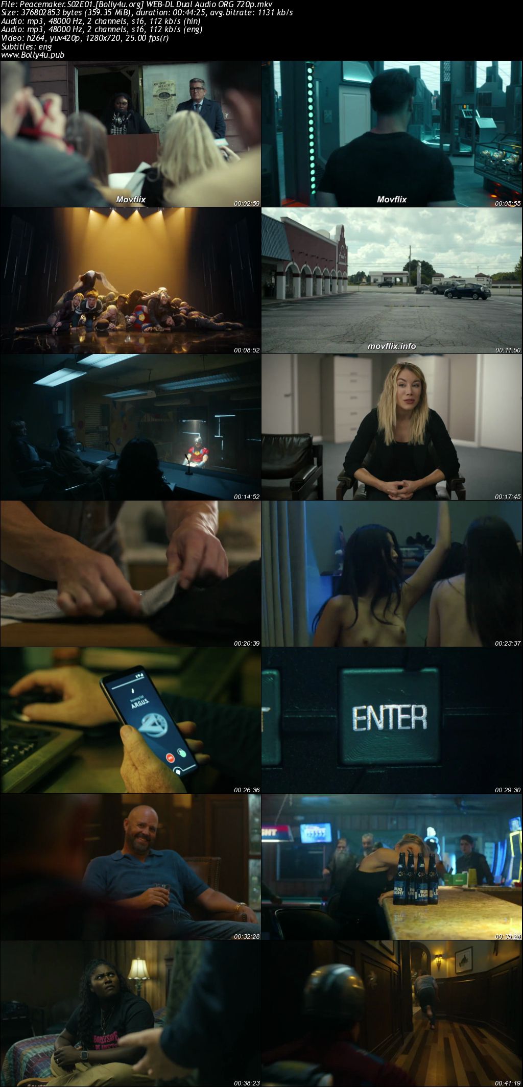 Peacemaker 2025 WEB-DL Hindi Dual Audio ORG S02 Complete Download 720p