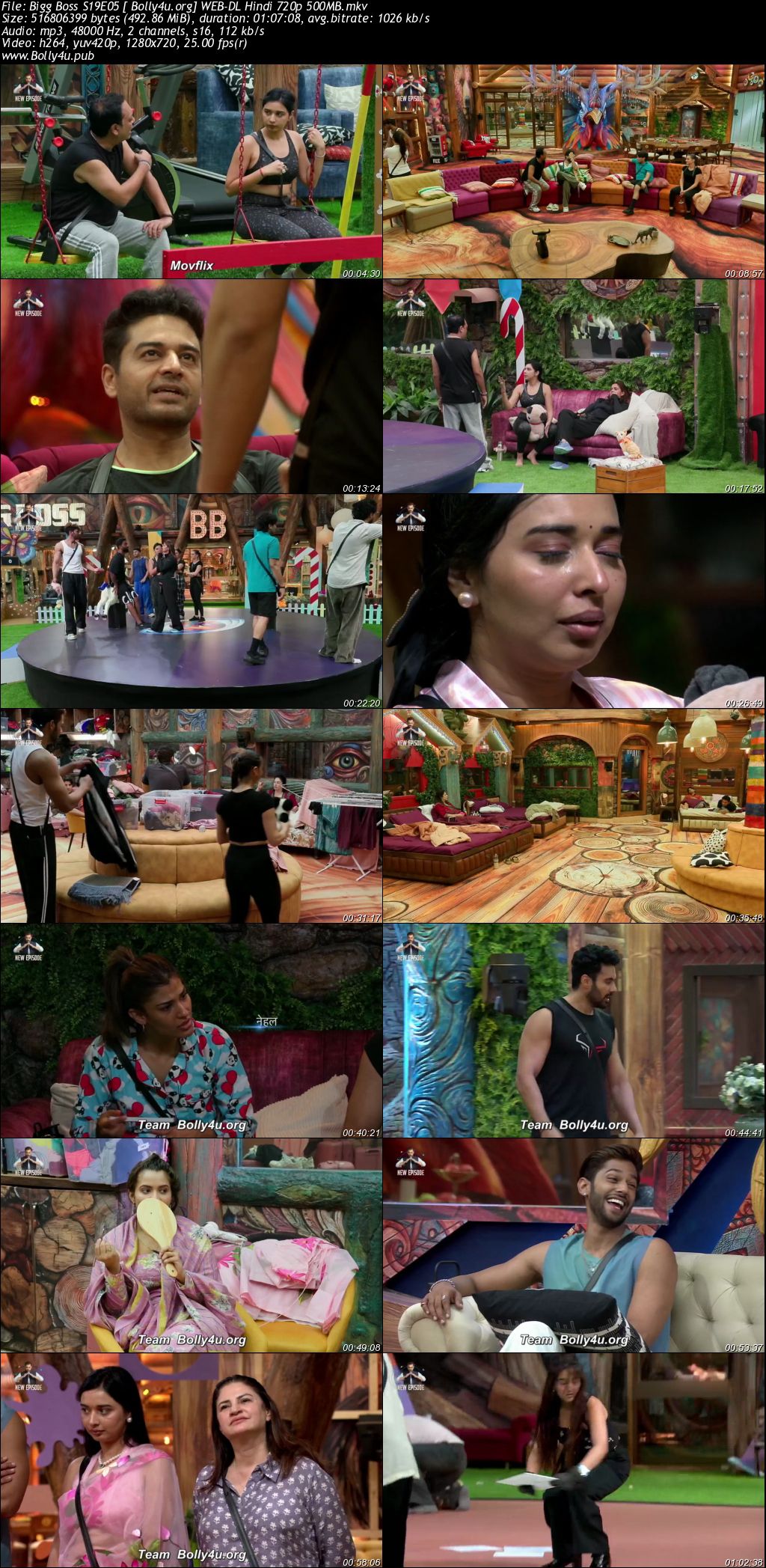 Bigg Boss 2025 WEB-DL Hindi S19EP05 Download 720p 480p