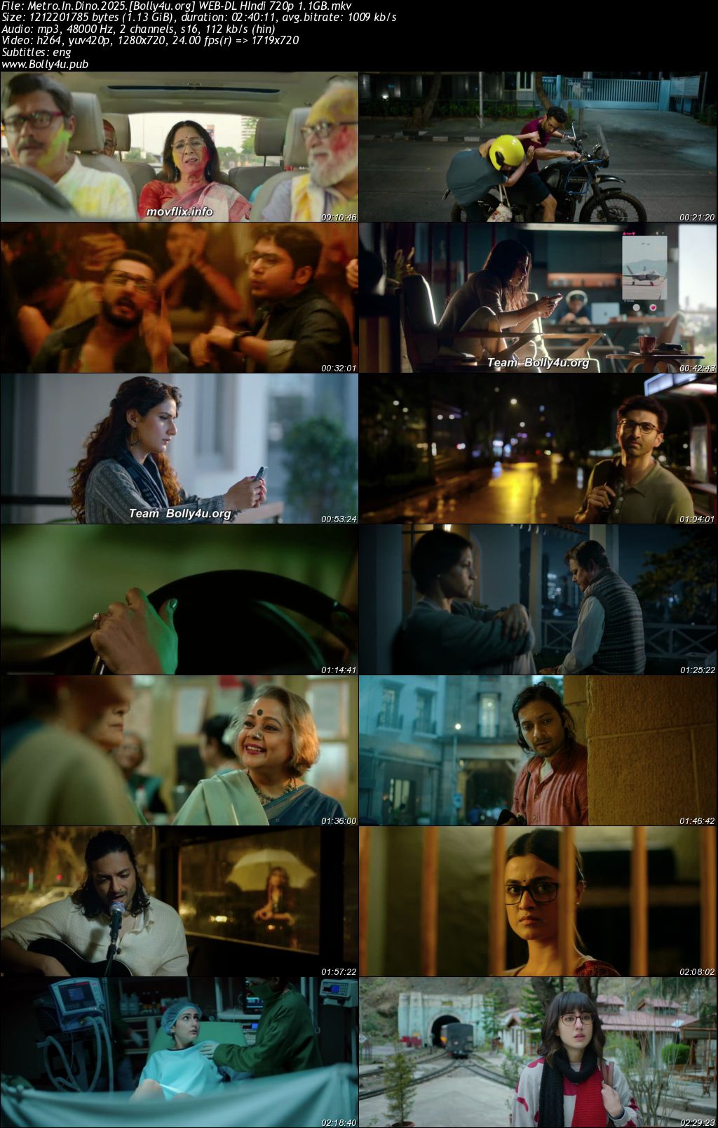 Metro In Dino 2025 WEB-DL Hindi Full Movie Download 1080p 720p 480p