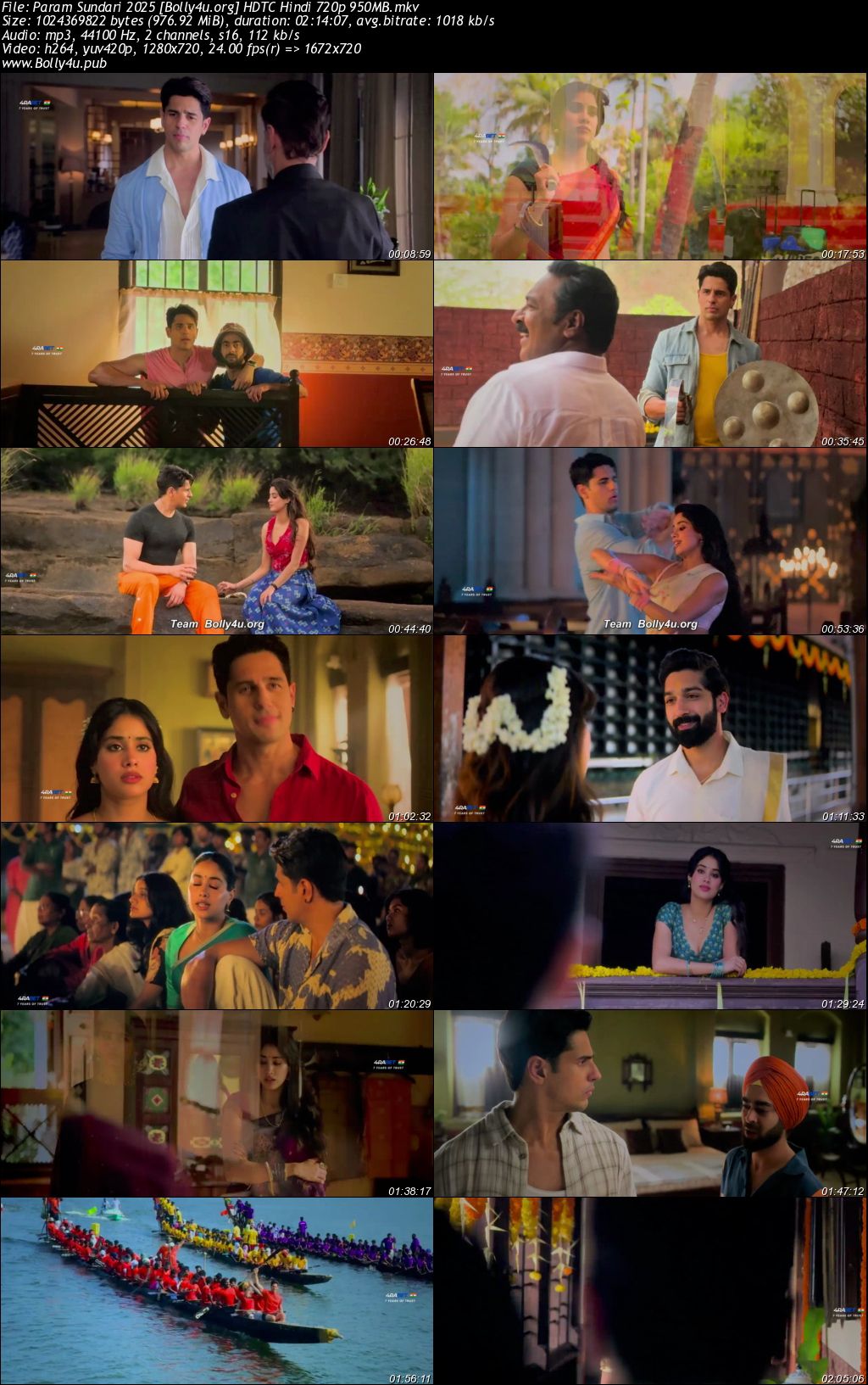Param Sundari 2025 HDTC Hindi Full Movie Download 1080p 720p 480p