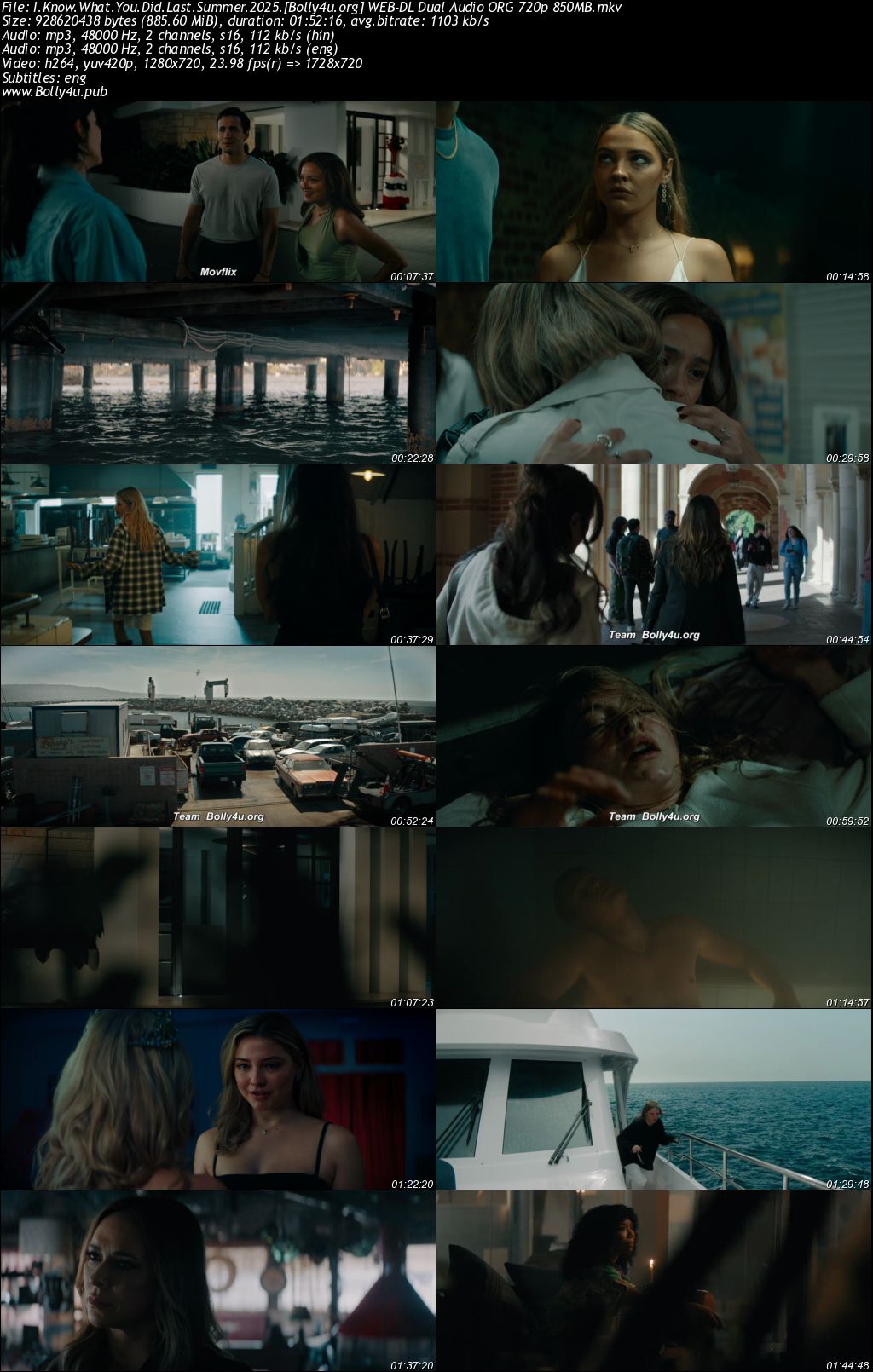 I Know What You Did Last Summer 2025 WEB-DL Hindi Dual Audio ORG Full Movie Download 1080p 720p 480p