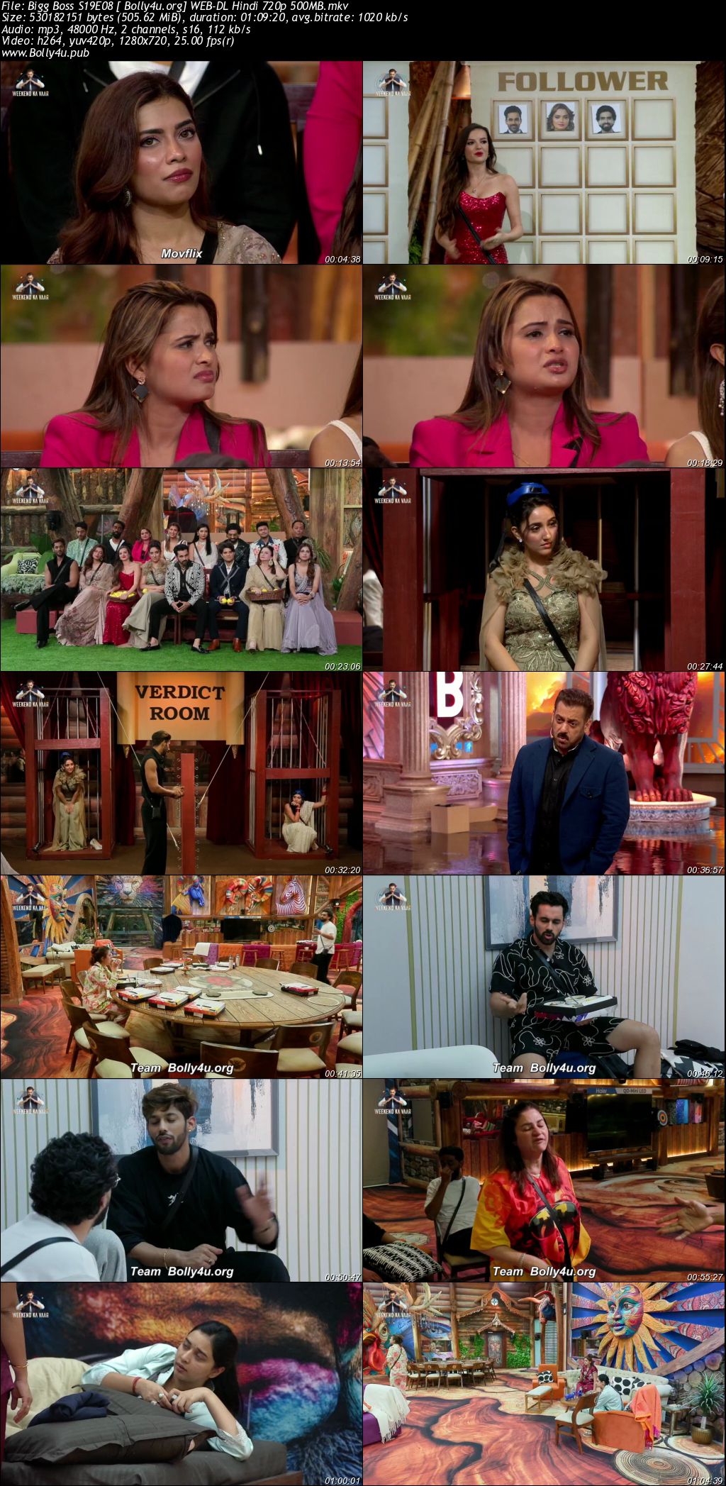 Bigg Boss 2025 WEB-DL Hindi S19EP08 Download 720p 480p