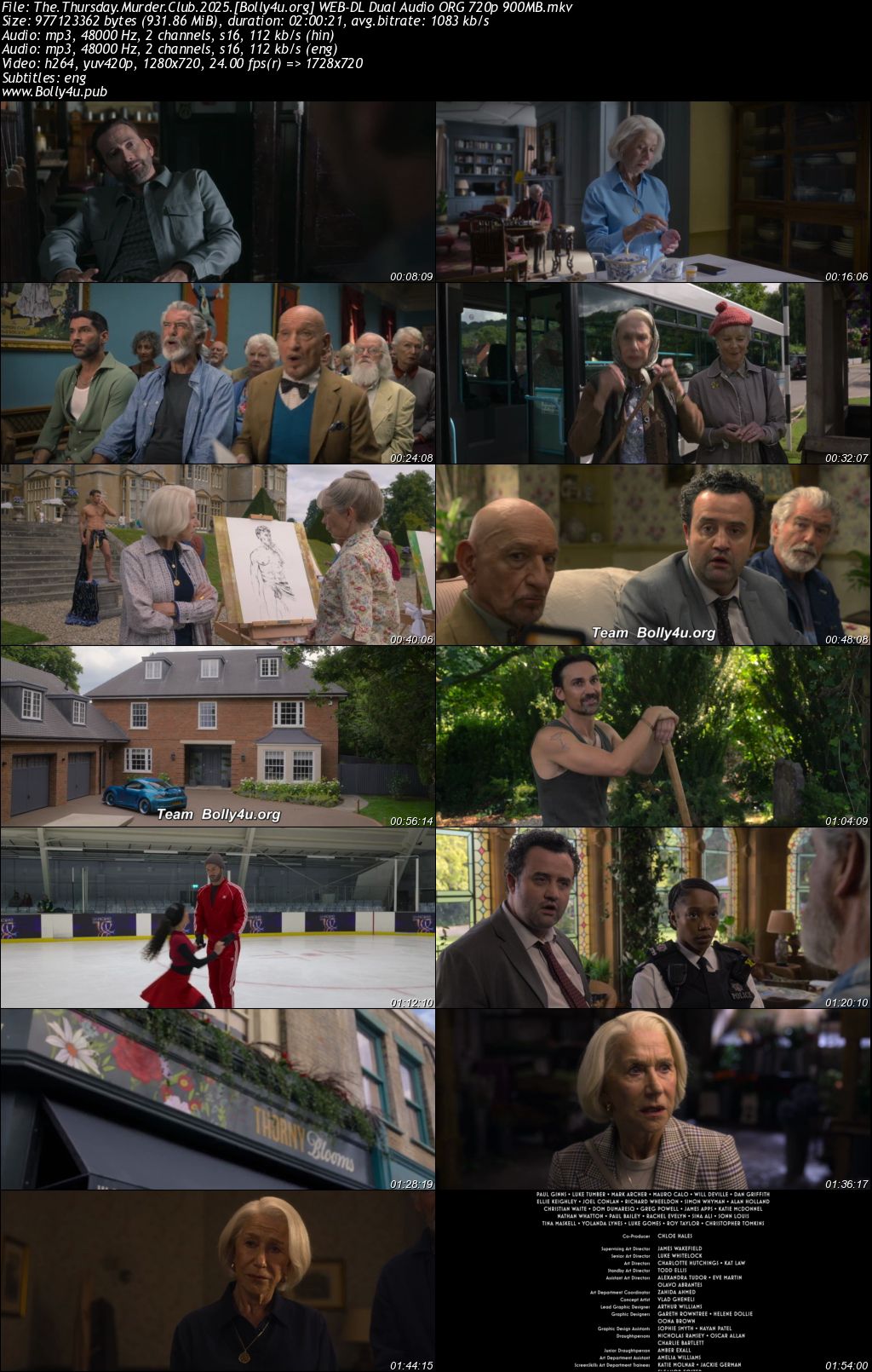 The Thursday Murder Club 2025 WEB-DL Hindi Dual Audio ORG Full Movie Download 1080p 720p 480p