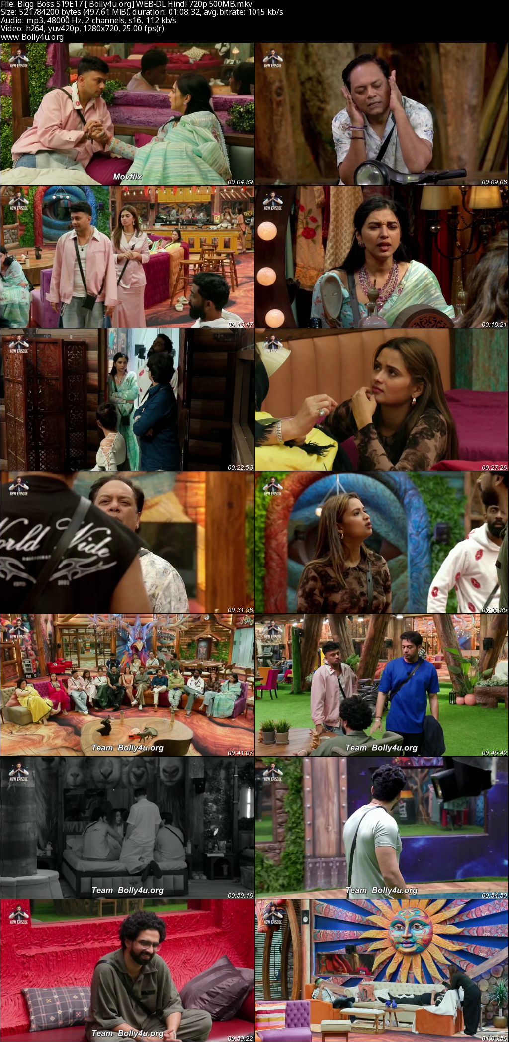 Bigg Boss 2025 WEB-DL Hindi S19EP17 Download 720p 480p